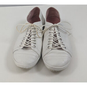 Vagabond Lace Up Sneakers White Leather 39 Low Profile Retro Lightweight